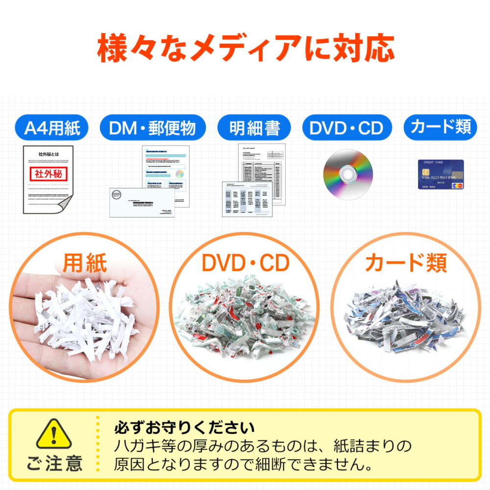 シュレッダー 業務用 電動 クロスカット 60分連続使用 A4 20枚同時細断 大容量 CD DVD カード対応 静音 ホッチキス デスクサイドシュレッダー シュレッター オフィス パーソナルシュレッダー - 画像 (5)