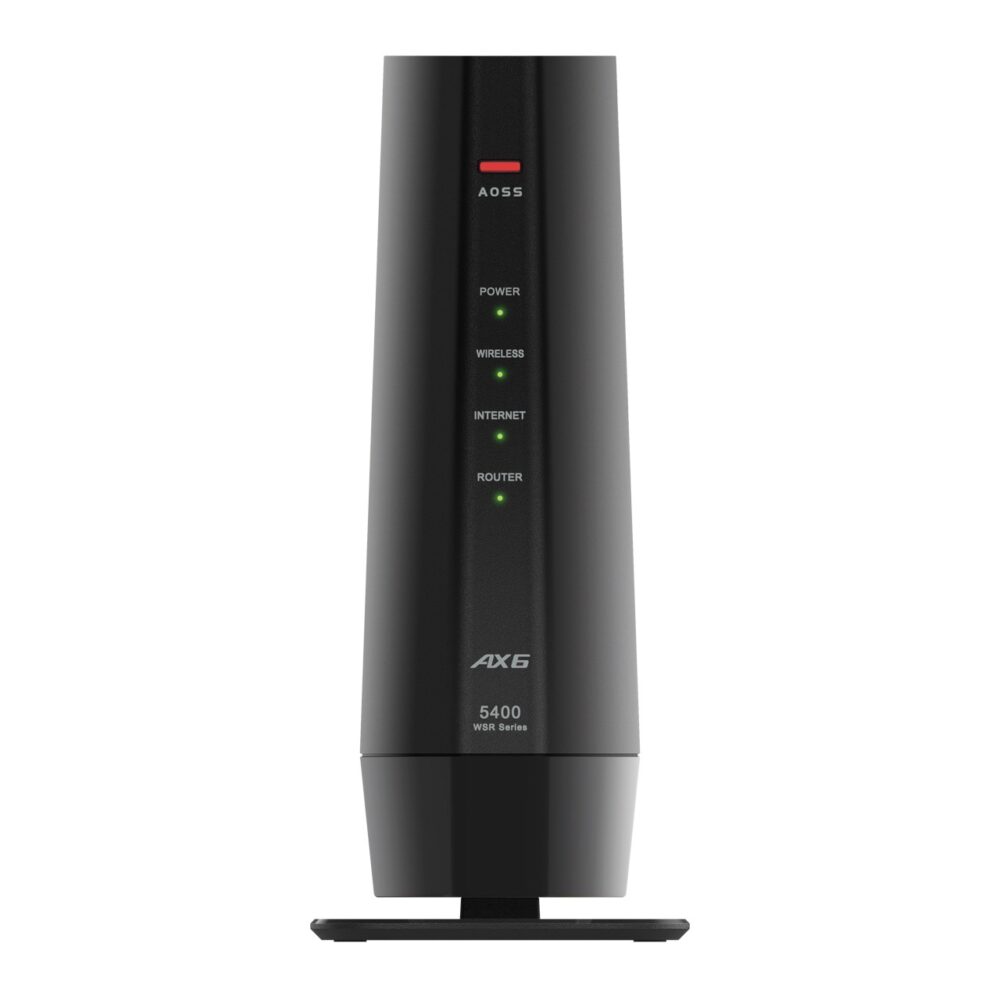 バッファロー WSR-5400AX6P/DBK 無線LAN親機 WiFiルーター 11ax/ ac/ n/ a/ g/ b 4803+573Mbps WiFi6/ Ipv6対応 ネット脅威ブロッカー2ベーシック搭載 ブラック - 画像 (2)