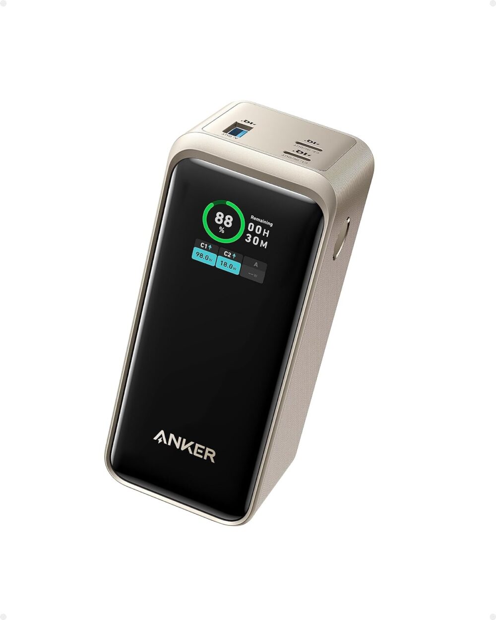 Anker Prime Power Bank (20000mAh, 200W) (20000mAh 合計200W出力 モバイルバッテリー)【USB Power Delivery対応/PSE技術基準適合/USB-C入力対応】iPhone MacBook Galaxy Android スマートフォン ノートPC 各種 その他機器対応 - 画像 (3)